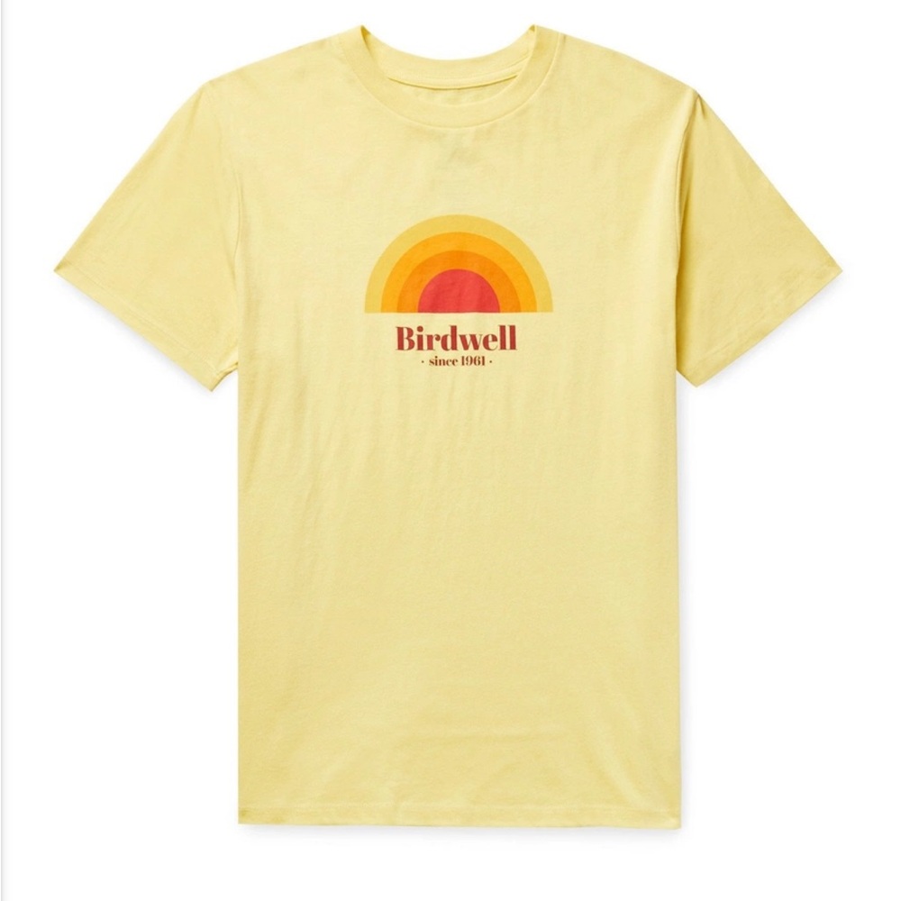 Birdwell yellow sunrise tee